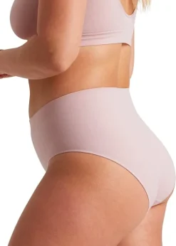 Best Ambra Bare Essentials Soft Tones Recycled Nylon Midi Brief Lilac Taupe