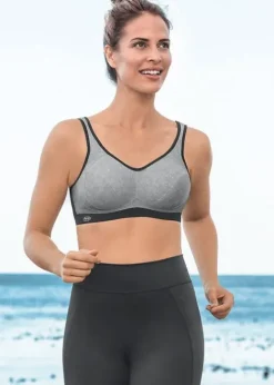 Hot Anita Care Post Mastectomy Extreme Control Bra Grey Heather