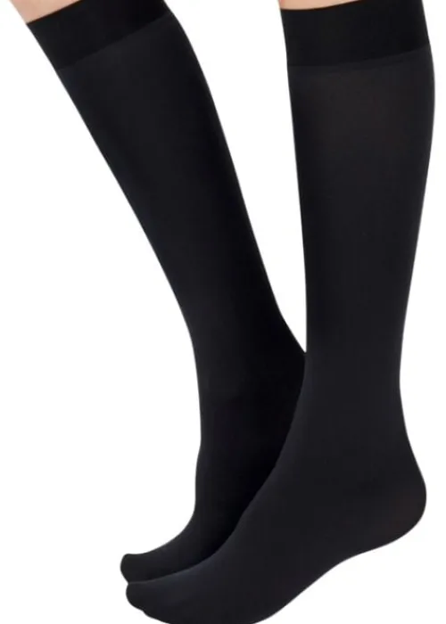Store Aristoc 80 Denier Opaque Smooth Knee Highs Black