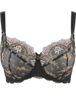Hot Aubade Belle D Ispahan Comfort Full Cup Bra Or Noir