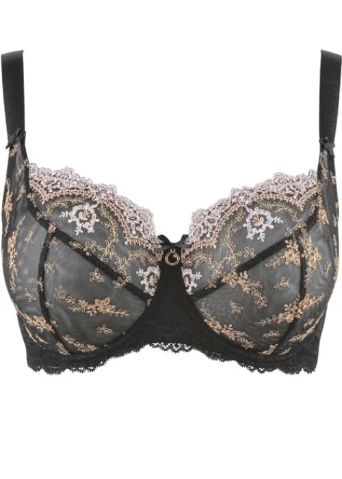 Hot Aubade Belle D Ispahan Comfort Full Cup Bra Or Noir