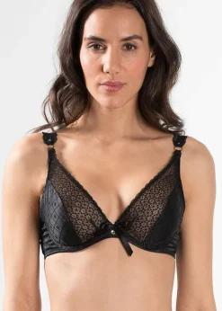 Best Sale Aubade Femme Plunging Triangle Bra Black