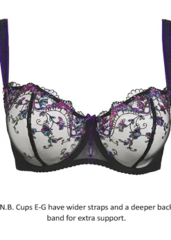 Store Aubade Femme Romantique Half Cup Bra Noir Venus