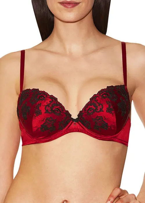 Discount Aubade Precieux Amour Push Up Bra Rouge Black
