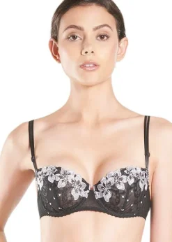 Shop Aubade Wandering Love Contrasting Half Cup Bra Parisienne