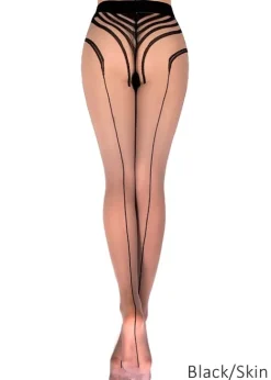 Flash Sale Ballerina Cora Striped Backseamed Tights