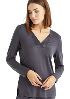 Online Blackspade Charcoal Powder V Neck Pyjama Set Anthracite
