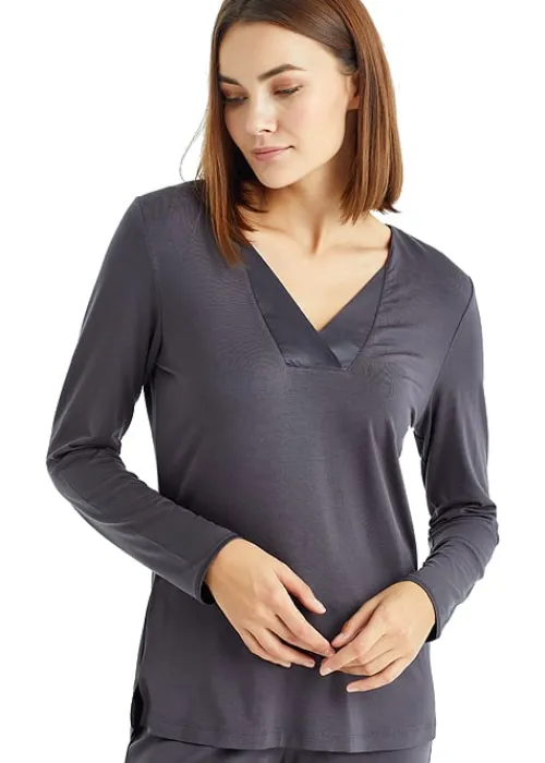 Online Blackspade Charcoal Powder V Neck Pyjama Set Anthracite
