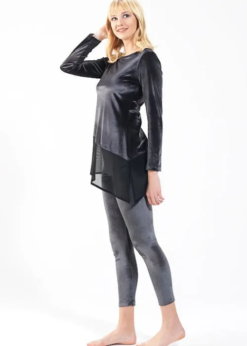 Store Blackspade Velvet Pyjama Set Smoked Grey