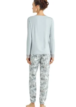 Fashion Blackspade Winter Vibes Cuffed Long Pj Set Winter Grey