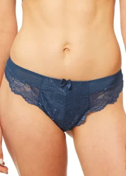 Online * Blush Harlow Lace Thong French Blue