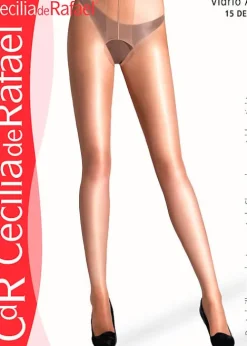 Flash Sale Cecilia de Rafael Vidrio A Glossy Crotchless Tights