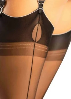 New Cervin Tentation Fully Fashioned Seamed Stockings Blush