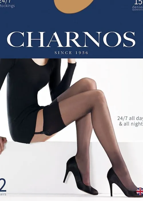 New Charnos 24/7 Sheer Stockings 2 Pair Pack