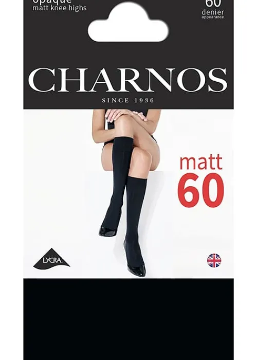 Cheap Charnos Opaque 60 Denier Matt Knee Highs Black