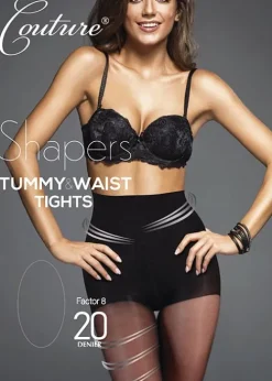 Outlet Couture Shapers 20 Tummy And Waist Tights Black