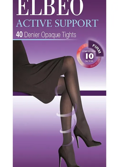 Discount Elbeo Active Firm Support 40 Denier Opaque Tights Cafe Creme