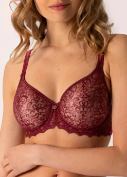 Outlet Empreinte Cassiopee Lace Underwired Bra Grenat