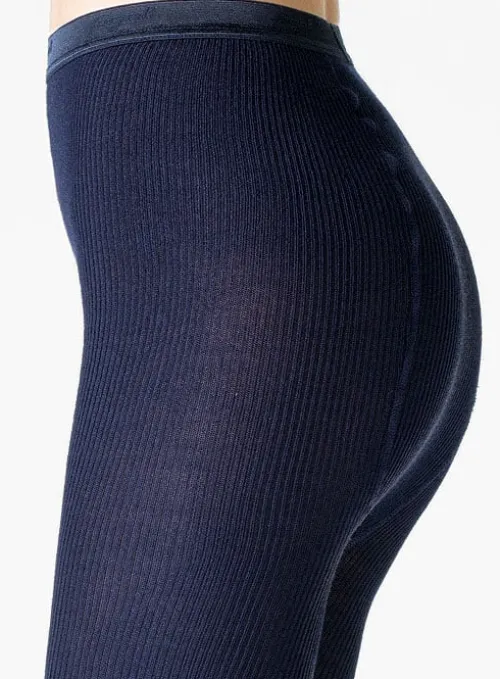 Hot Fogal Nepal Wool Silk And Cashmere Tights Noir