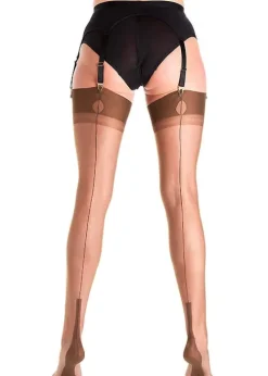 Outlet Gio Fully Fashioned Susan Heel Vintage Stockings