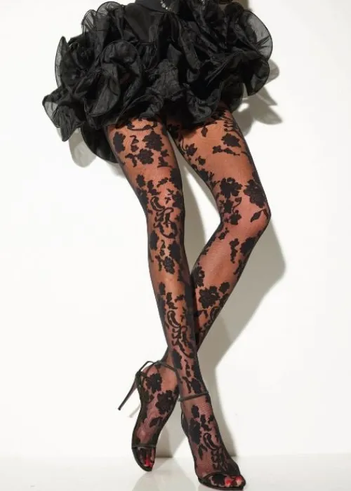 Hot Girardi My Lovely Floral Tights Nero