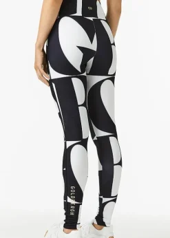 Cheap Goldbergh Jordyn Black Font Leggings Black White