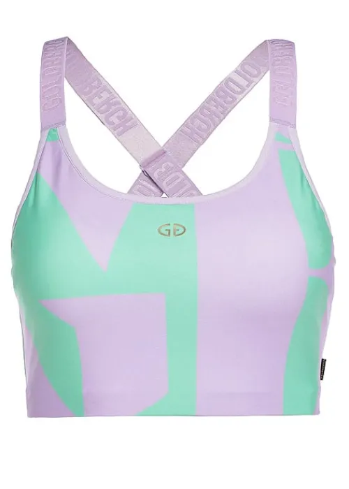 Clearance Goldbergh Lauren Lilac Font Sports Bra Lilac Spring Green
