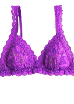 Online Hanky Panky Cross Dyed Padded Bralette Purple Velvet