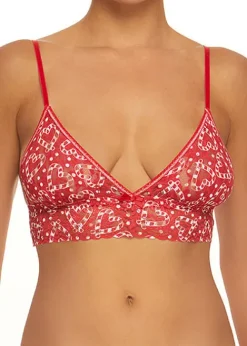 Flash Sale Hanky Panky I Heart Peppermint Triangle Bralette Red
