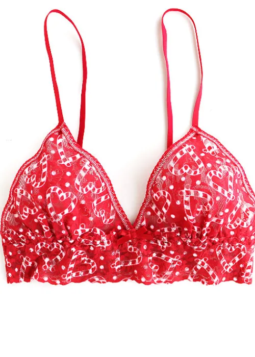 Flash Sale Hanky Panky I Heart Peppermint Triangle Bralette Red
