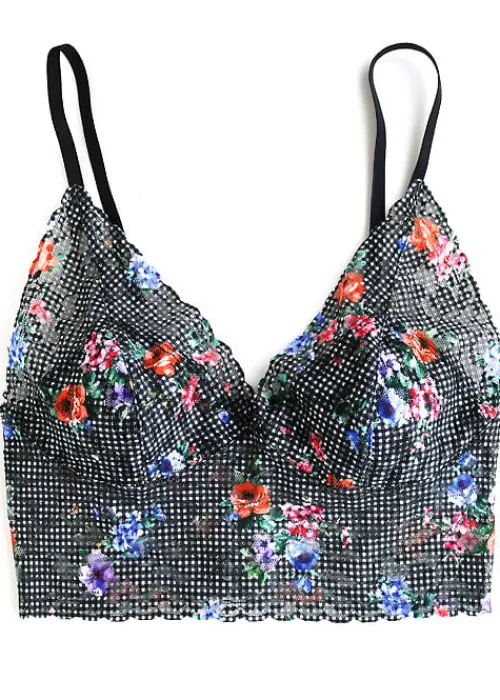Hot Hanky Panky Retro Longline Bralette Checkered Past