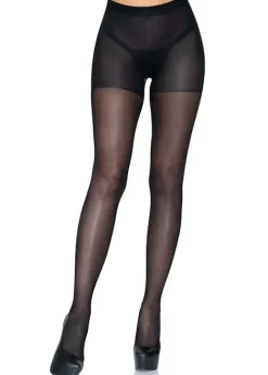 Hot Leg Avenue Open Bottom Sheer Tights Black
