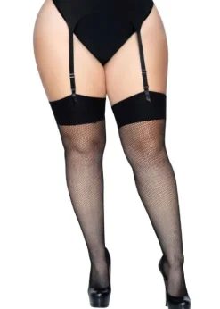 Best Sale Leg Avenue Spandex Fishnet Stockings Black