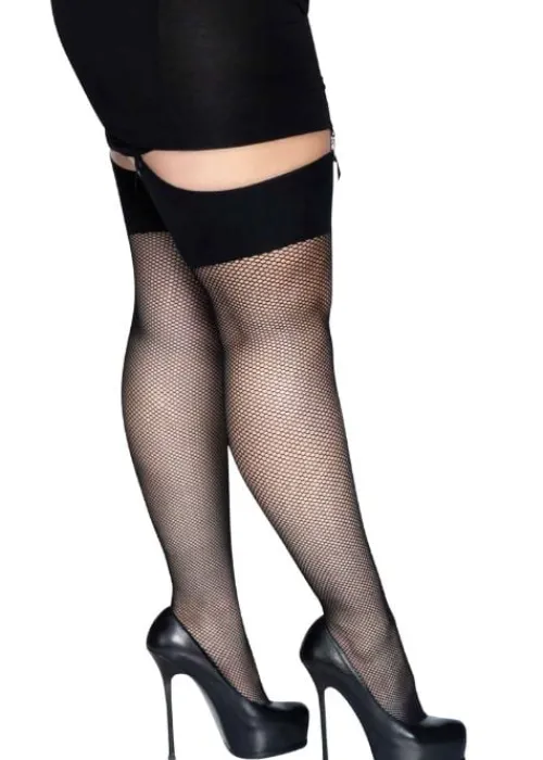 Best Sale Leg Avenue Spandex Fishnet Stockings Black