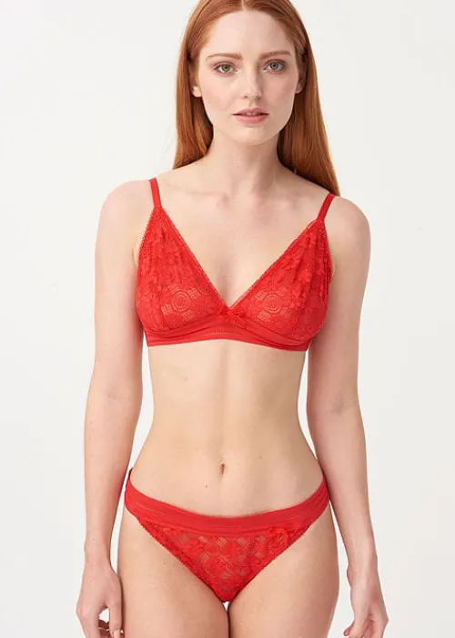 Store Lepel London Charlie Triangle Bra Red