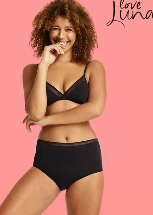 Clearance Love Luna For Lady Leaks Full Brief Black