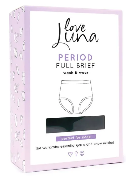 Best Love Luna Period Full Brief Black