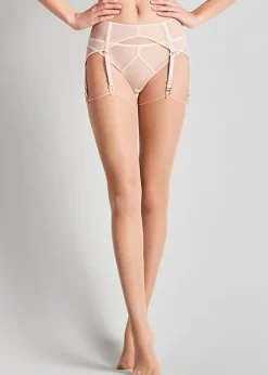 Cheap Maison Close Cut And Curled Nude Rose Backseamed Stockings Nude Rose Pink Seam