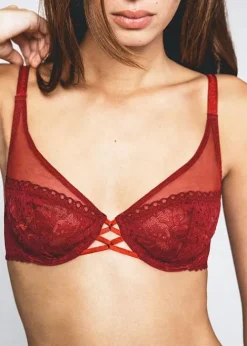 Discount Maison Lejaby Dot Flowers Underwired Bra