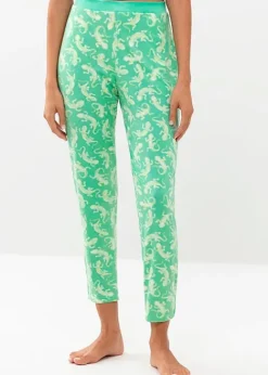 Fashion Mey Tilly Slim Leg Pants Mojito Print