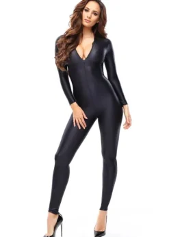 Online Miss O Glossy Bodystocking Shiny Gold