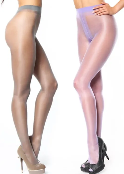 Fashion Miss O Sheer Gloss Open Crotch Tights