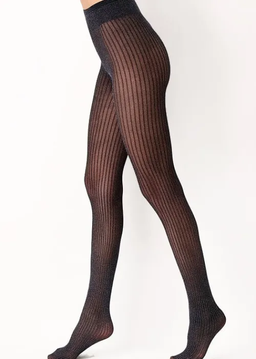 Discount Oroblu Allure Shiny Tights Black Sparkle