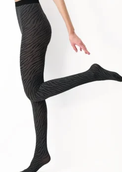 Fashion Oroblu City Savana Serpent Tights Grey Serpent