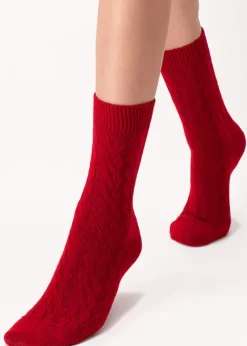 Hot Oroblu Gwen Fine Cashmere Cable Socks
