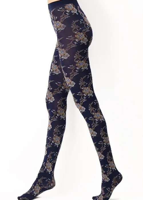 Best Sale Oroblu I Love Italy Lecce Tights Lecce Blue