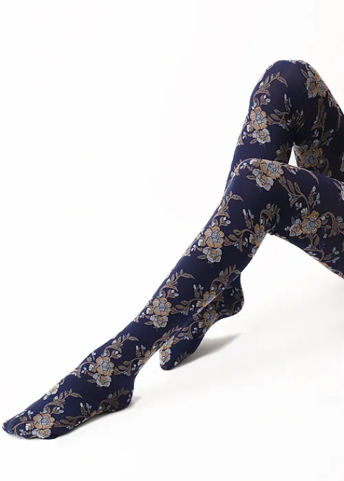Best Sale Oroblu I Love Italy Lecce Tights Lecce Blue