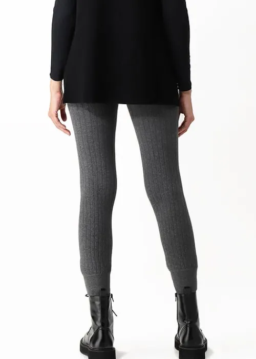 Hot Oroblu Soft Rib Pants Grey Melange
