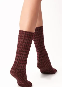Best Sale Oroblu Texture Ankle High Pied De Poule