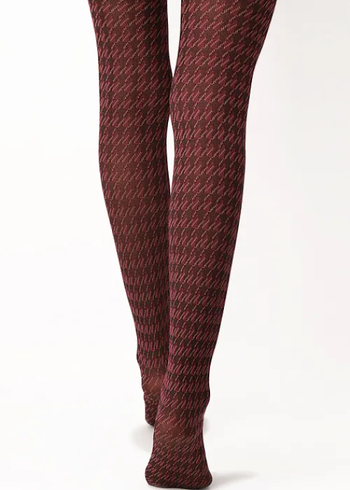 Hot Oroblu Texture Tights Pied De Poule